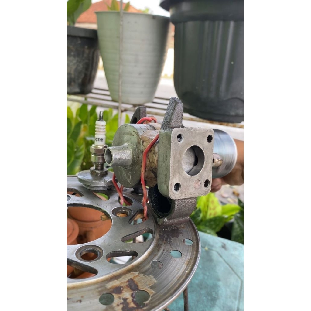 mesin 2tak mini dari kompresor kulkas