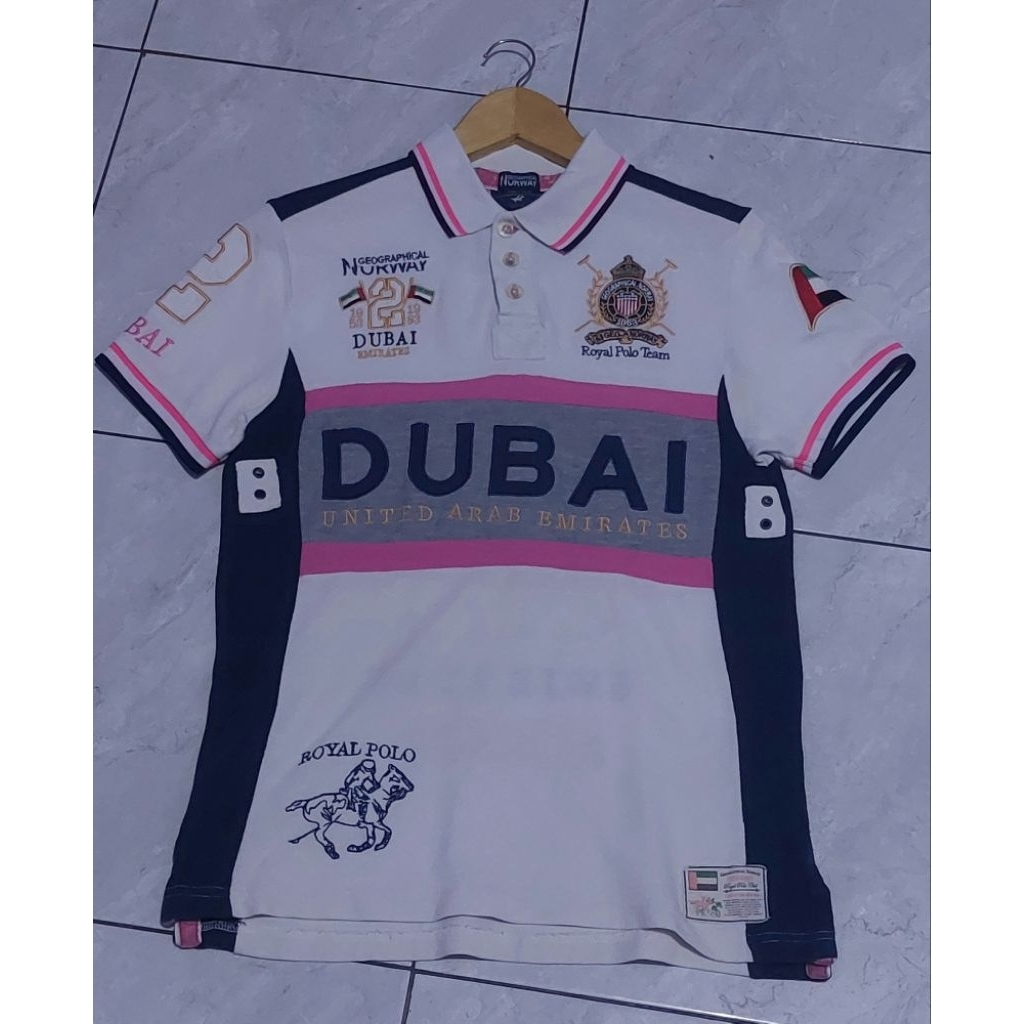 GEOGRAPHICAL NORWAY DUBAI EMIRATES ROYAL POLO CLUB POLO SHIRT GEOGRAPHICAL NORWAY KAOS POLO GEOGRAPH