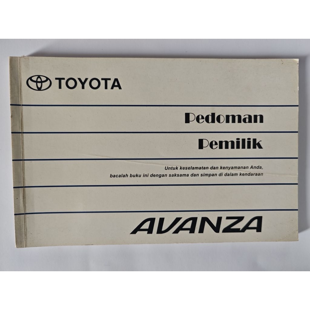 manual book buku pedoman pemilik toyota avanza vvti