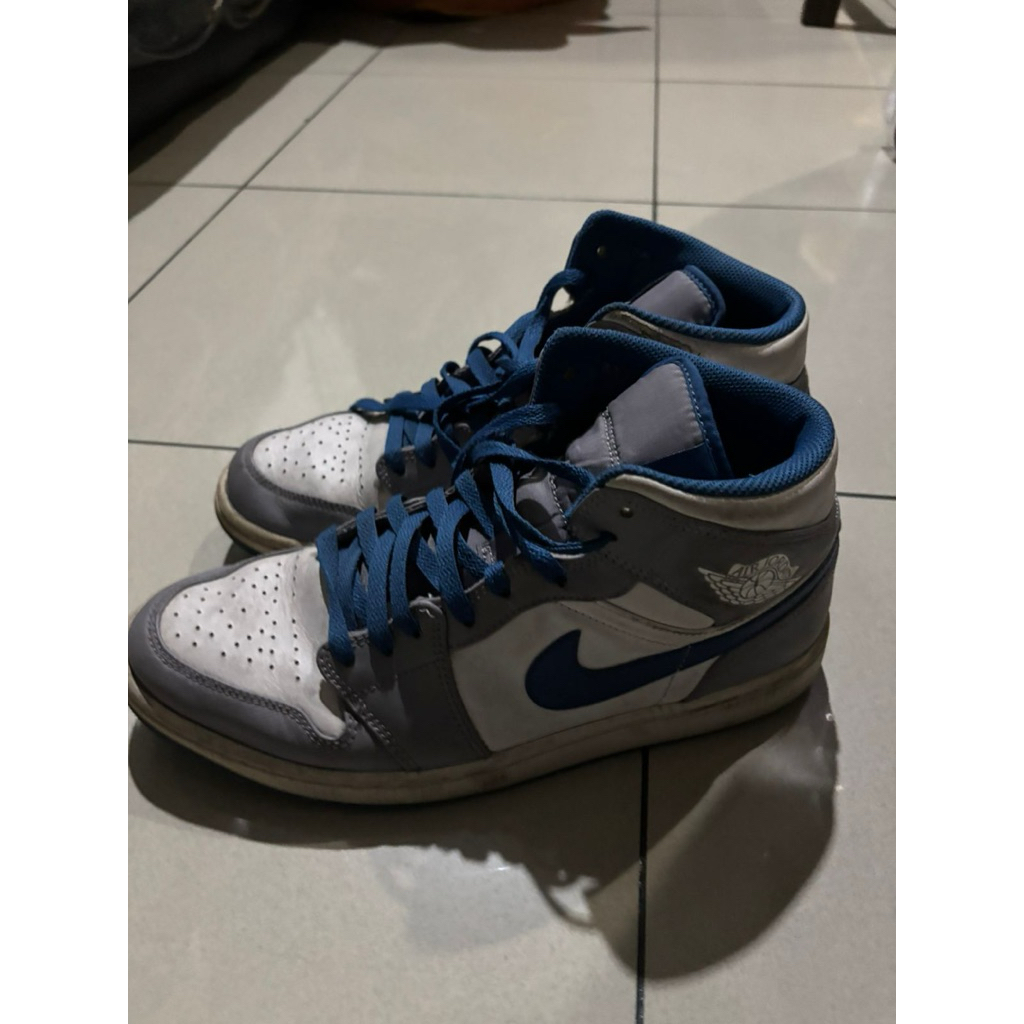Nike Air Jordan 1 Mid Grey Blue Original | Size 44 | Second | No Box