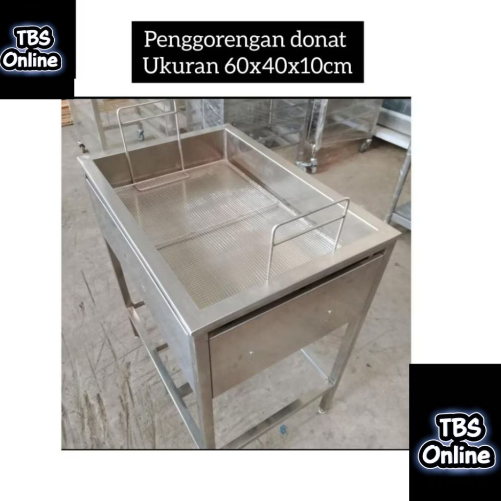 Penggorengan donat gas ukuran 60x40x10