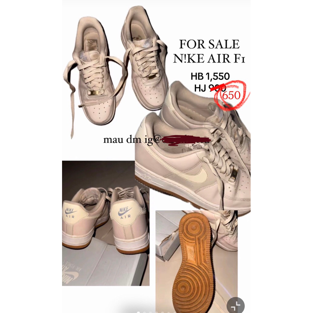 preloved NIKE AIR F1