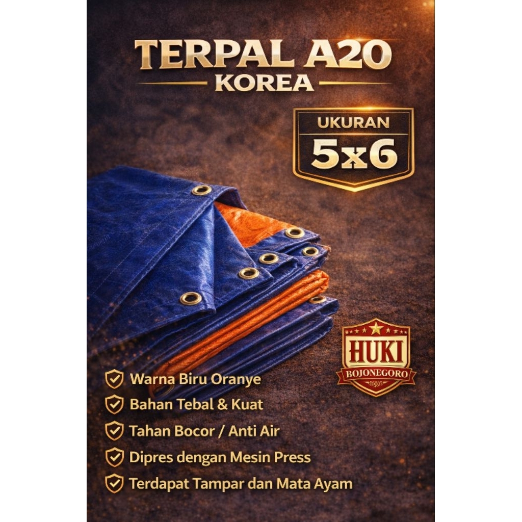 terpal lembaran A20 korea 5x6 terpal teruk tenda