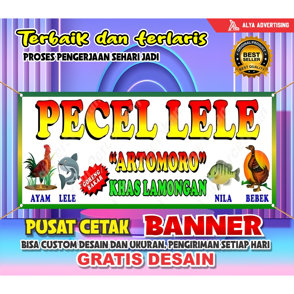 SPANDUK PECEL LELE | BAKSO | SATE | SOTO | PENYETAN | AYAM GEPREK | SARI LAUT | NASI GORENG ( KAIN T