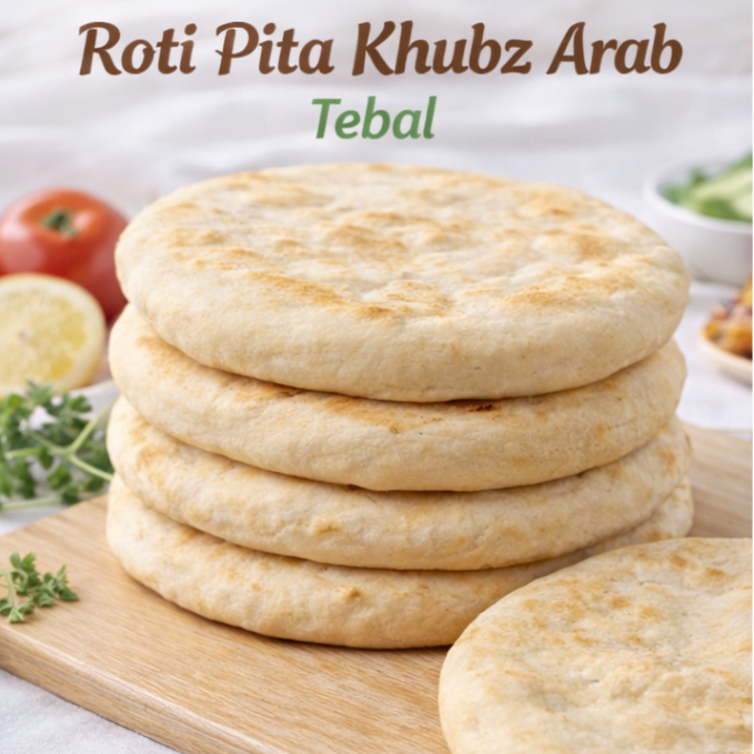 Roti Pita Roti Kantong Roti Khubz Arab Tebal