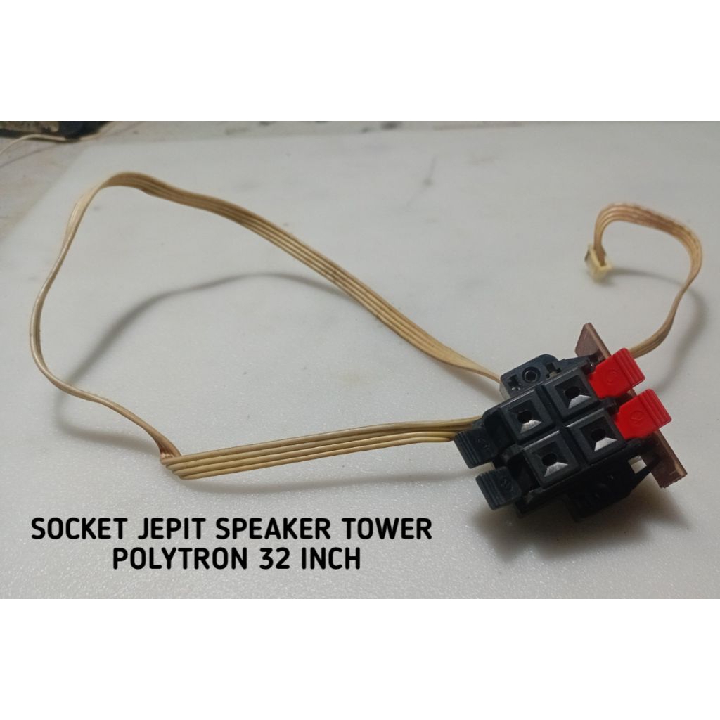 SOCKET JEPIT  SPEAKER TOWER TV POLYTRON 32 INCH