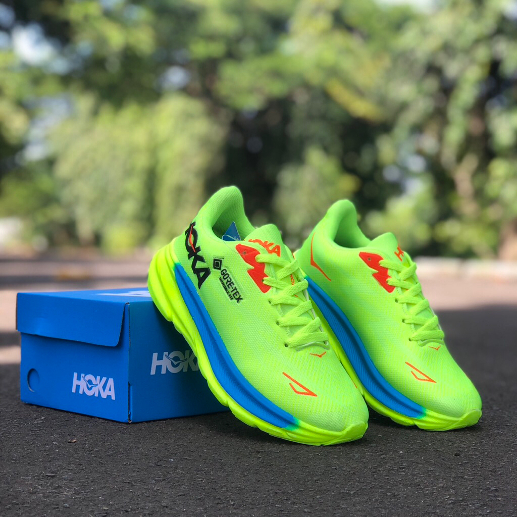 sepatu wanita hijau stabilo cerah ringan