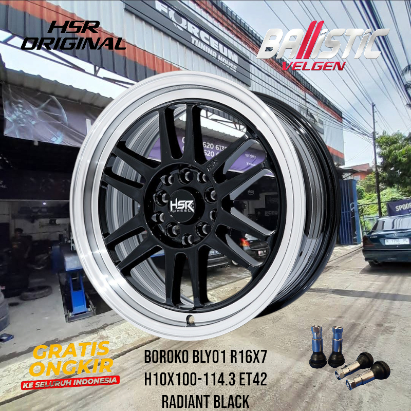 Velg Mobil Sienta Ring 16 HSR WHEEL Tipe Boroko Bly01 Velg Hsr R16