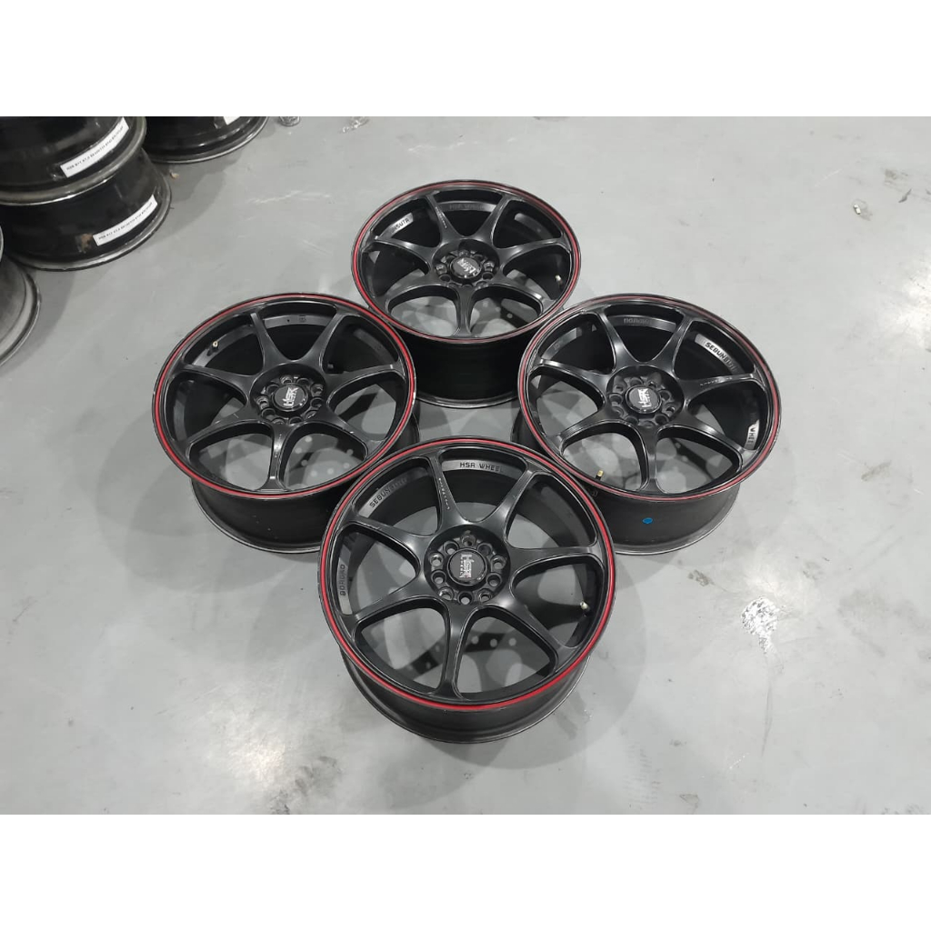 Velg second hsr sebunsuta ring 18x8 pcd 5x100 dan 5x114 seken murah velg only