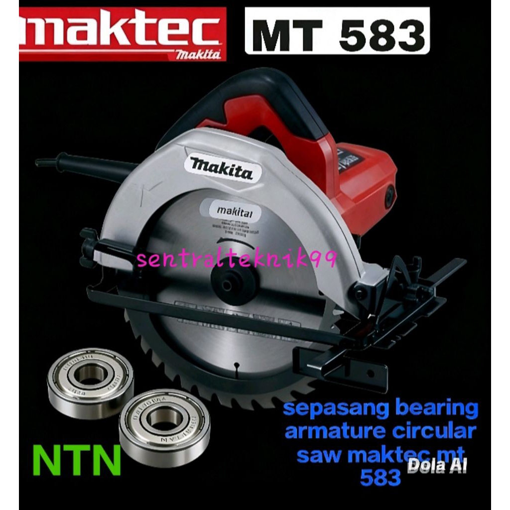 sepaket bearing NTN mesin sirkel kayu maktec mt 580/583