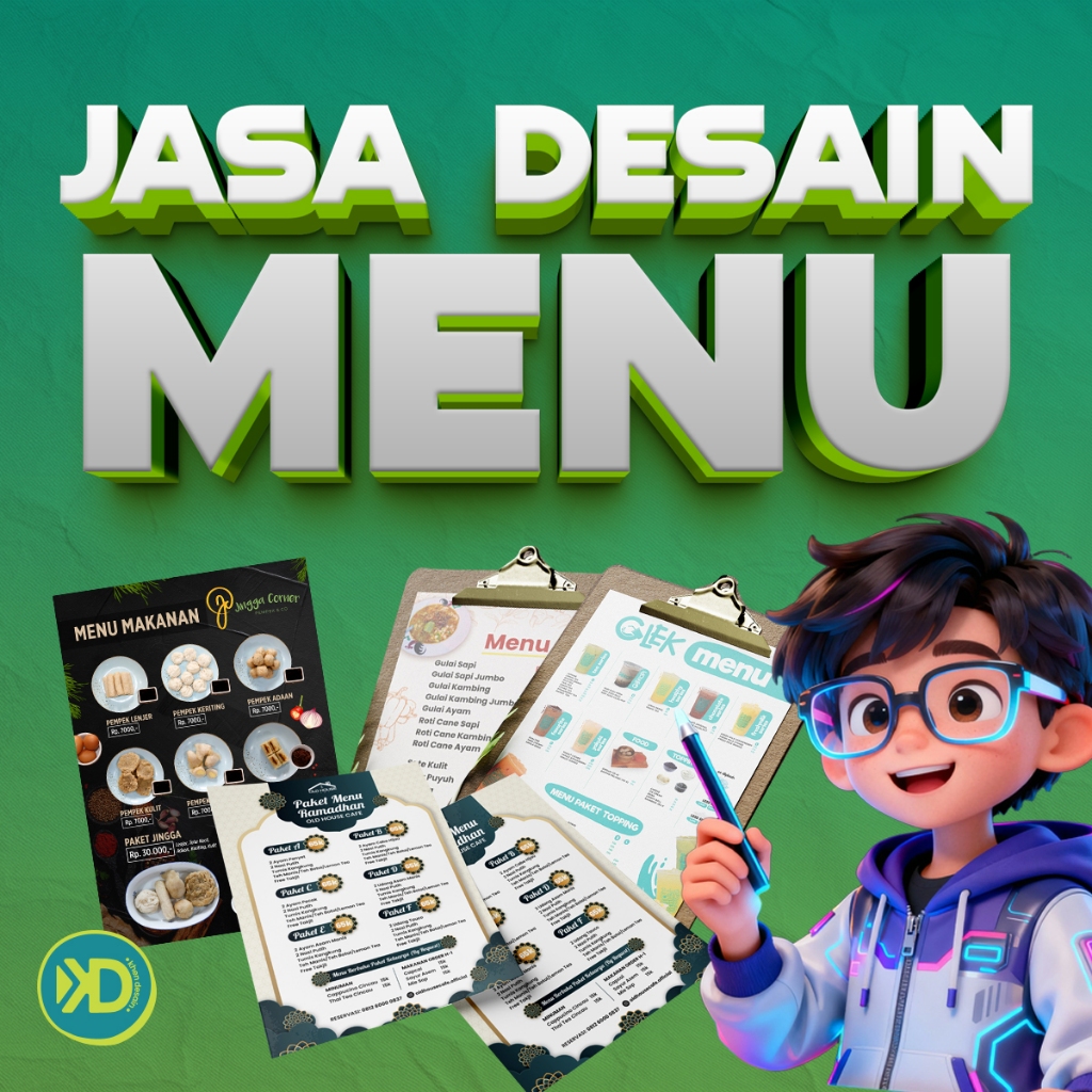 Jasa Desain Menu Makanan dan Minuman | Cocok untuk UMKM | Buku Menu | Desain Pricelist (REVISI SAMPA