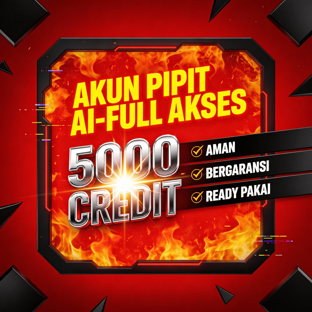 Akun Pippit AI 1000 Credit Basic Premium Murah Bergaransi Refill 10x