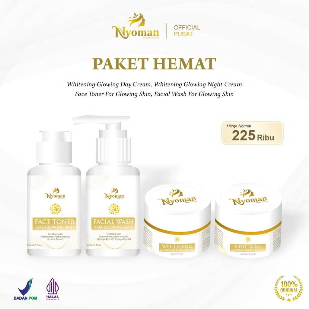 PAKET HEMAT FOR GLOWING SKIN || NYOMAN SKINCARE