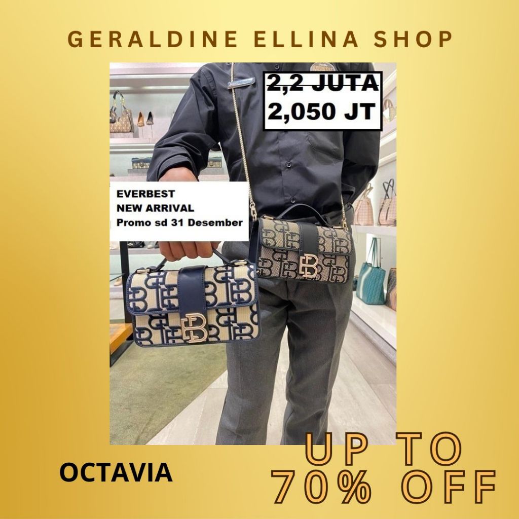 Tas wanita Everbest sale satchel bag original 100% seri OCTAVIA