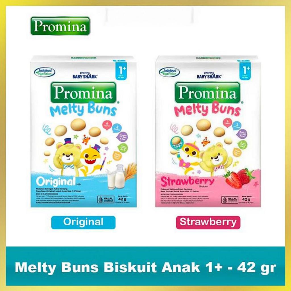 Promina Melty Buns Original Strawberry 42 g Makanan Bayi Sehat 1 Tahun