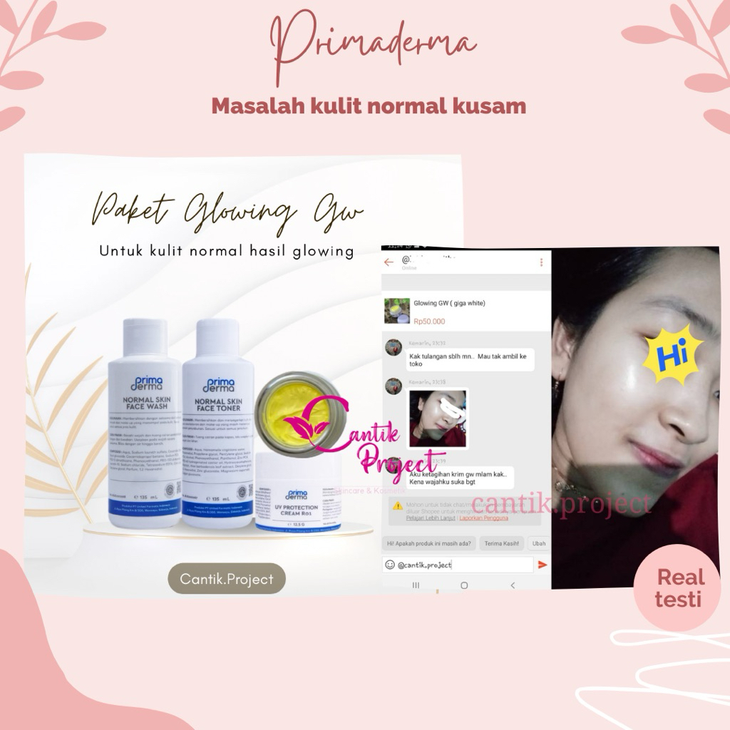 PRIMADERMA PAKET GLOWING GW / SUPER GLOWING PRIMADERMA