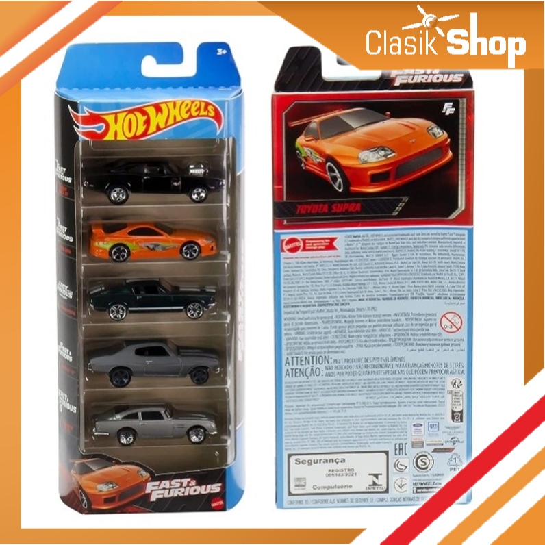 Hot Wheels HW 5 GiftPack FAST AND FURIOUS 2023 Toyota Supra Orange