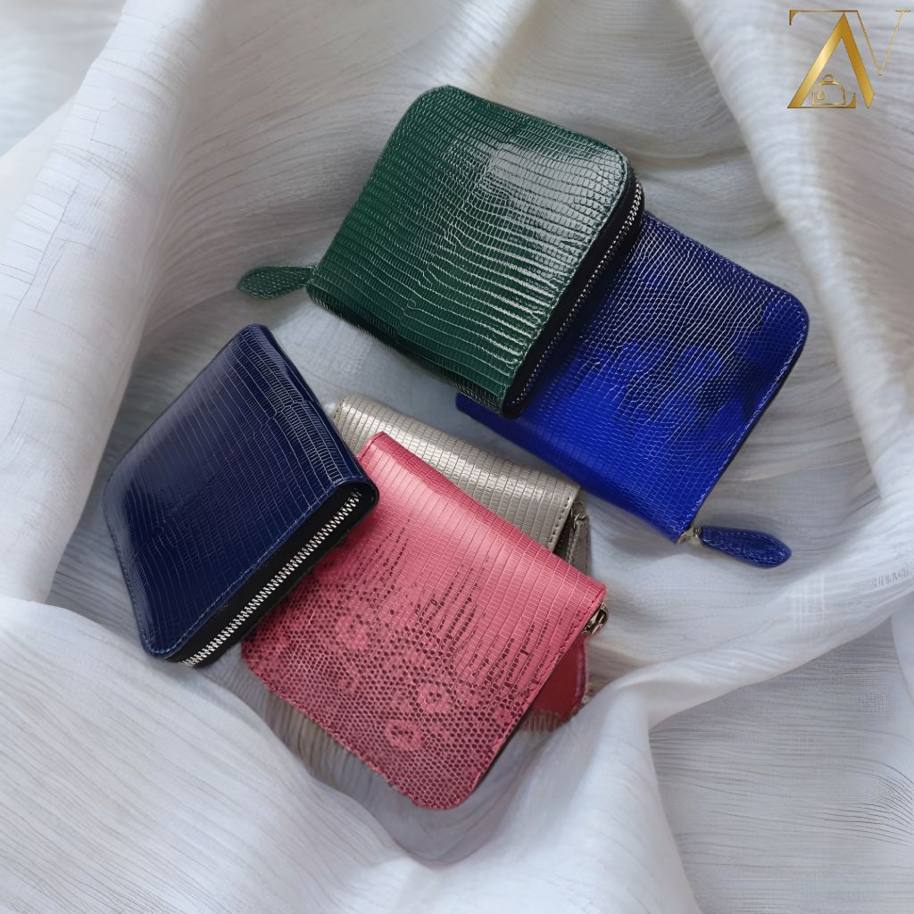 Dompet Zipper Kulit Asli Biyawak/Lizard Wallet