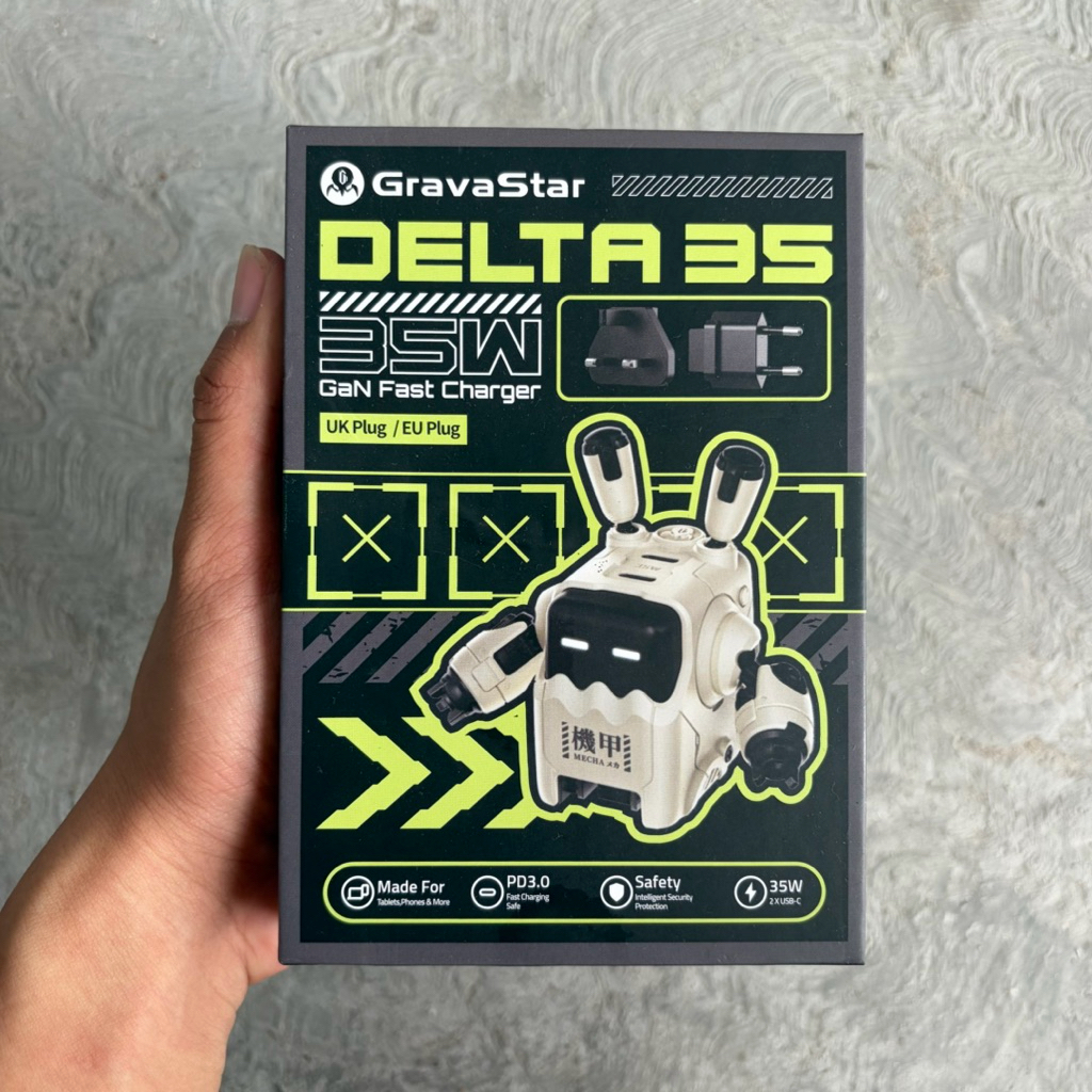 ADAPTER CHARGER GRAVASTAR DELTA 35 ORIGINAL