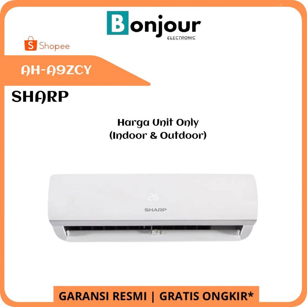 AC Split Sharp 1PK Standar AH-A9ZCY R32 1 PK Sharp AH A9ZCY 9ZCY