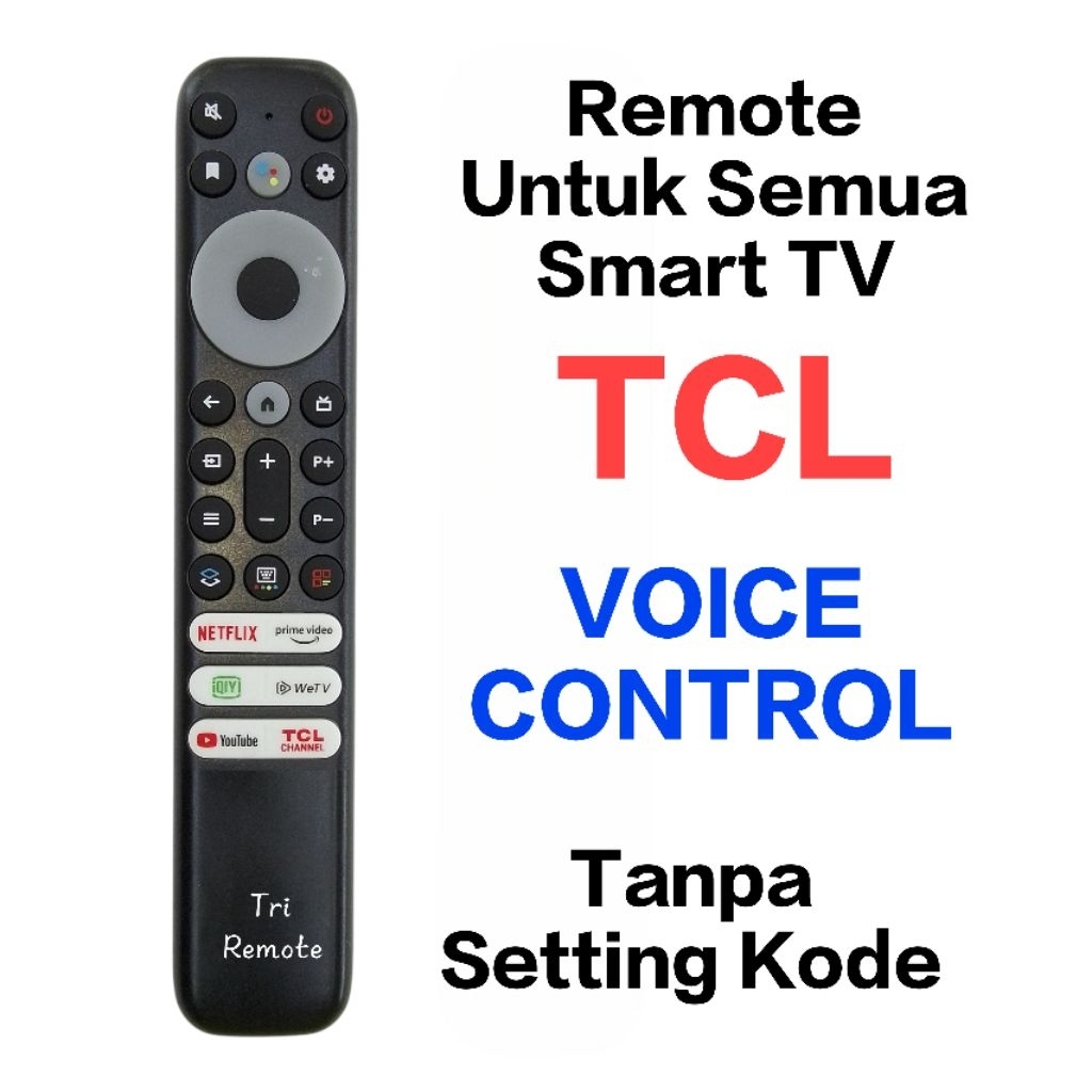 Remote Smart TV Android TCL Voice Control C835, C635, P735, X925, C735, 50P725G, 55C728, 75C728, dan