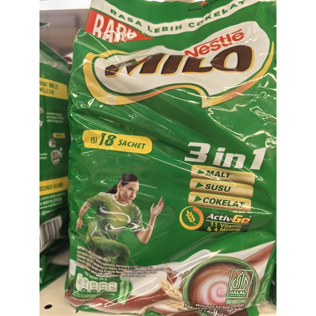 MILO 3IN1 18SACHET. MILO 3IN1 ACTIGEN E BAG. MILO 3IN1 MALAYSIA. MILO 18 SACHET