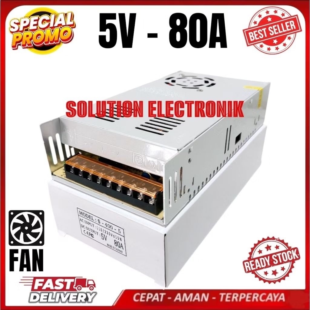 POWER SUPPLY 5V/80A || SWITCHING 5V/80A || PSU 5V80A