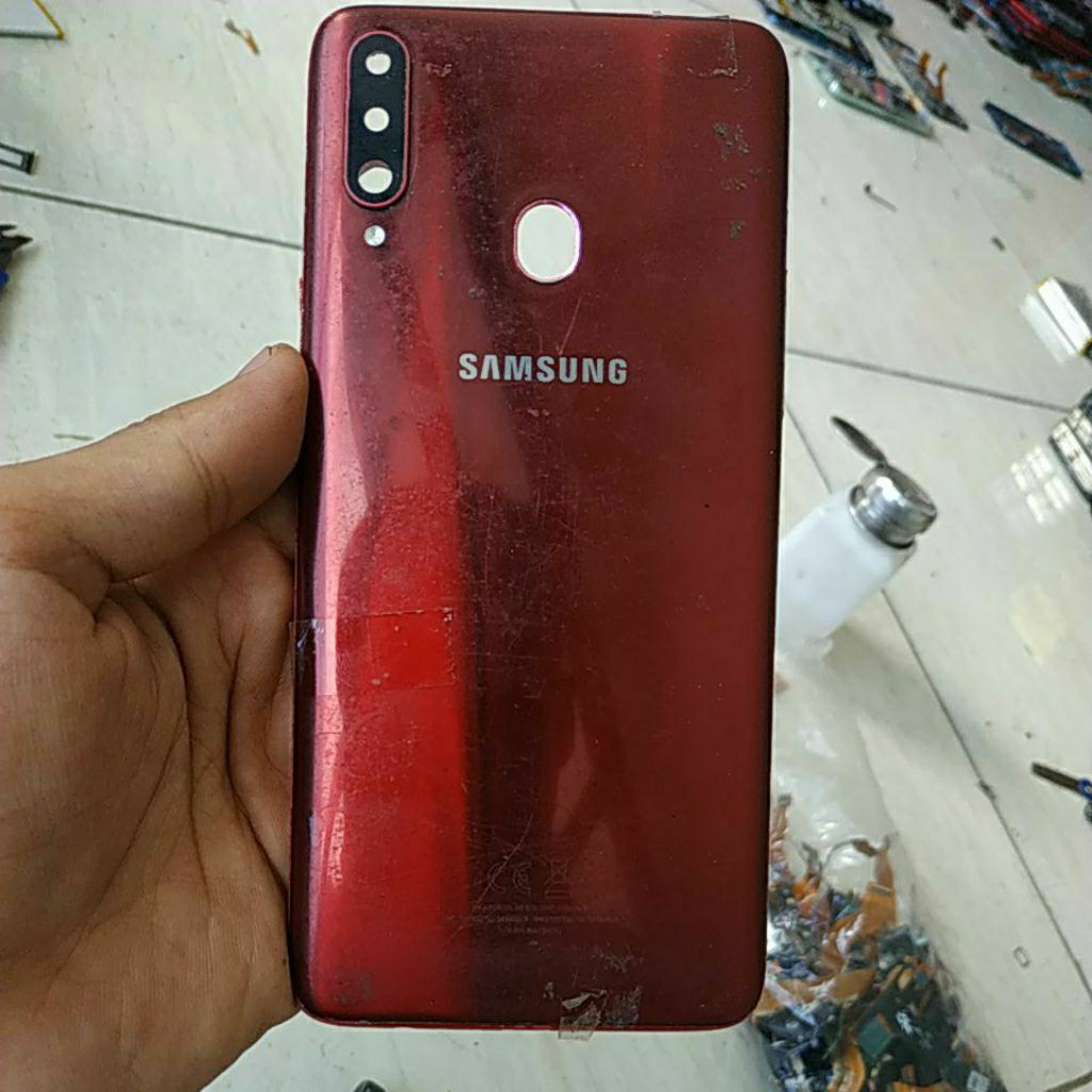 backdoor bekas Samsung a20s,cek deskripsi
