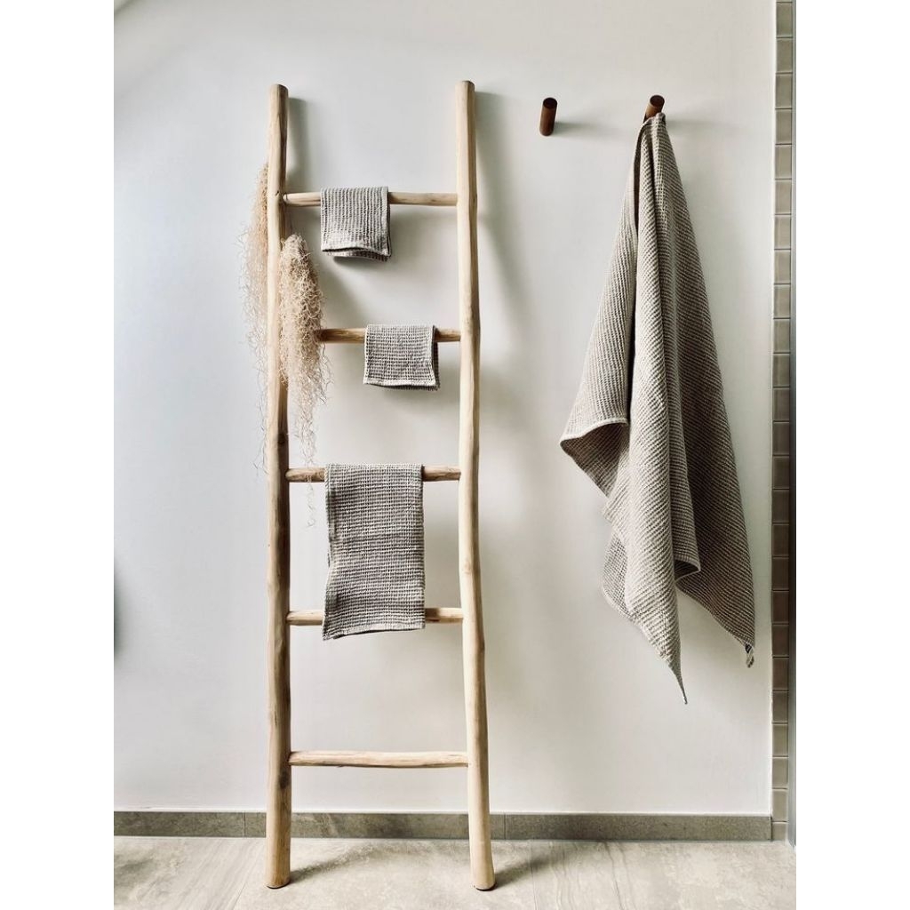 Rak tangga kayu jati Tangga Kayu jati Ladder hanger Tangga ranting kayu jati Blanked ladder tangga h