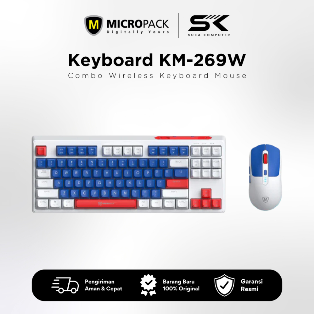 Keyboard & Mouse Wireless Micropack KM-269W