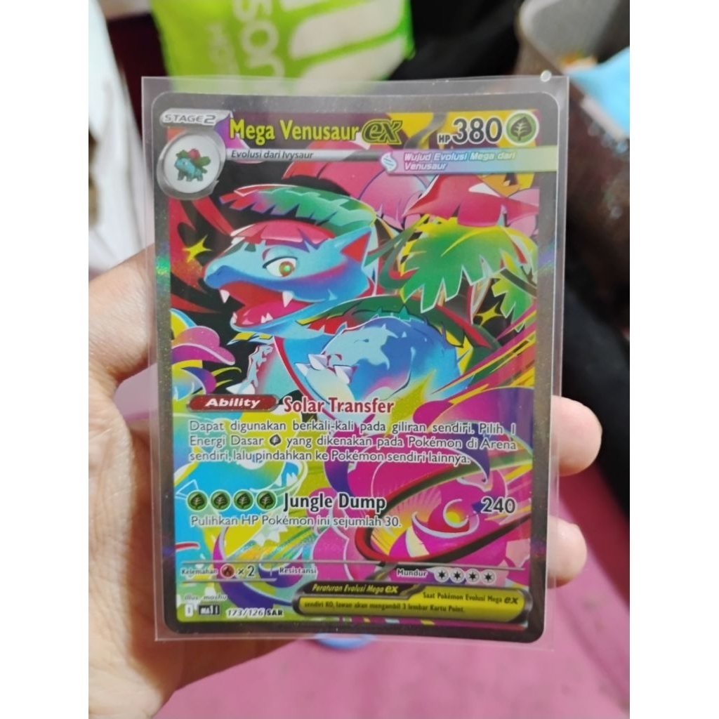 Kartu Pokemon Evolusi Mega Venusaur EX SAR