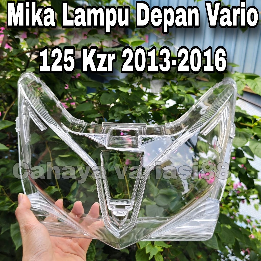 Tutup Mika Lampu Depan Honda Vario 125 Tehno Tahun 2013-2016 Bening Smoke Cover Mika Lampu Depan Var