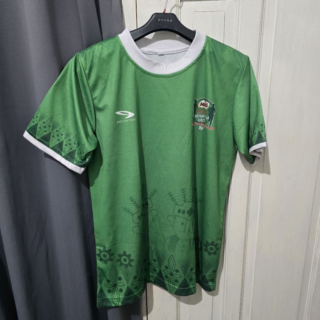 baju running milo run 2025 by 910 size L dan XL