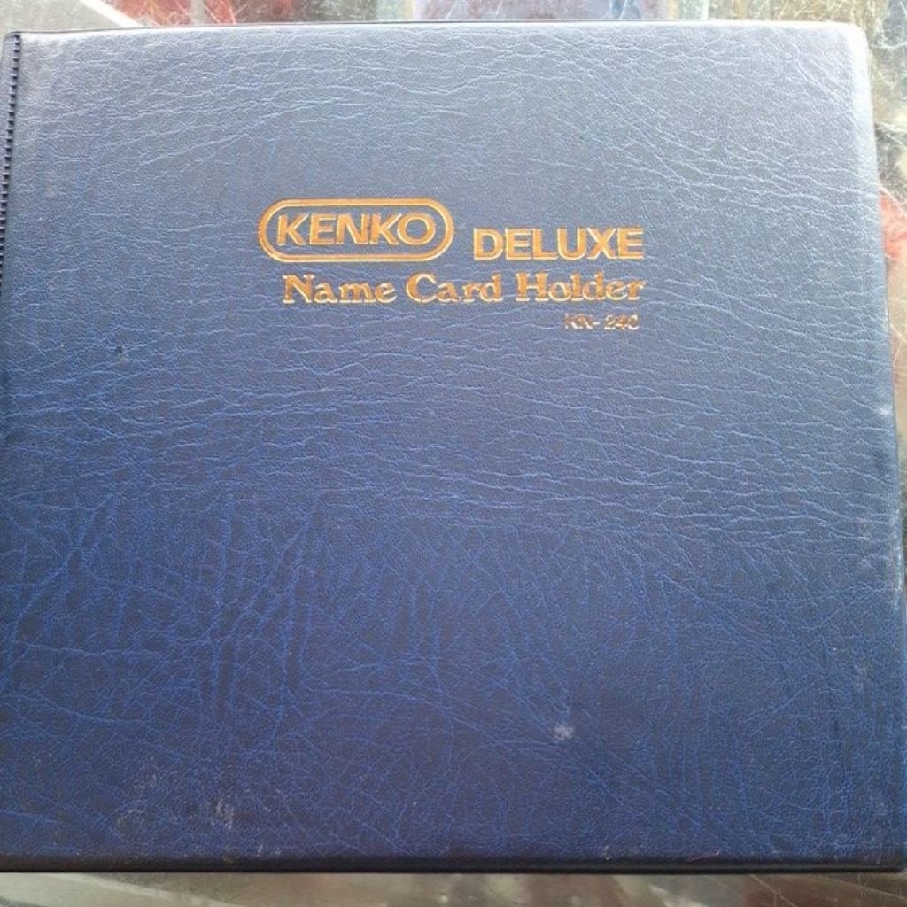 ((pcs) DELUXE  name card holder kenko KN-240 bahan tebal / album kartu nama 240 slot kartu. 22x20.5c