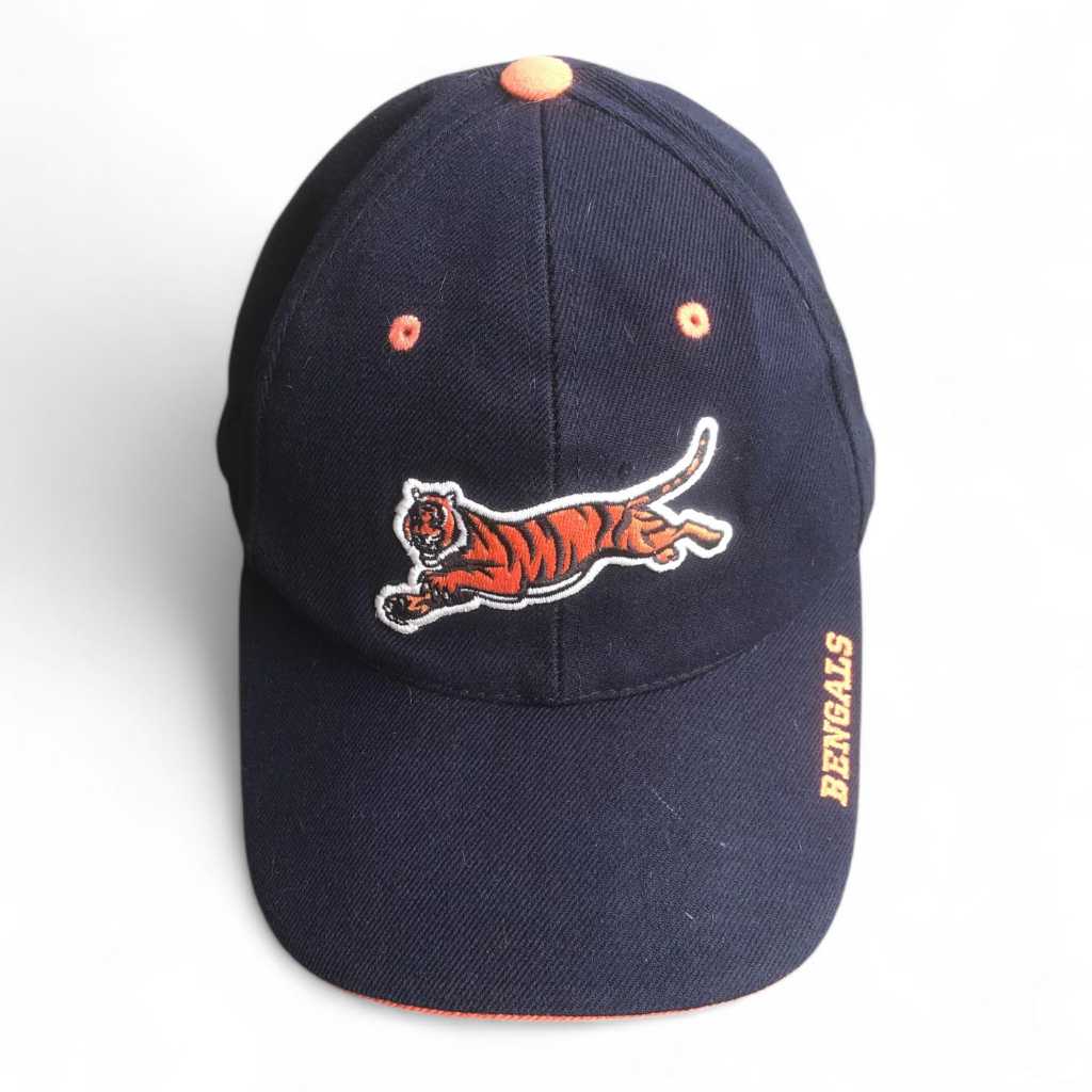 VINTAGE CINCINNATI BENGALS NFL ANNCO PRO MODEL NAVY WOOL STRAPBACK
