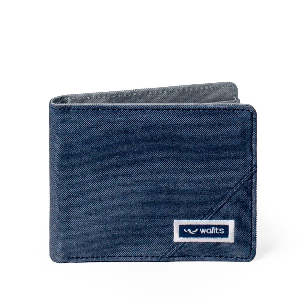 Wallts Keio Navy Charcoal - Dompet Wallet Pria dan Wanita
