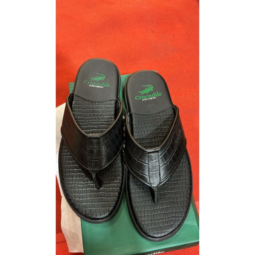 CROCODILE SANDAL JEPIT PRIA KULIT ORIGINAL