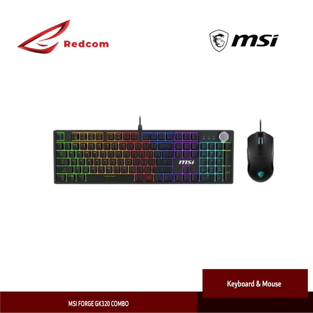 MSI FORGE GK320 COMBO - Keyboard & Mouse