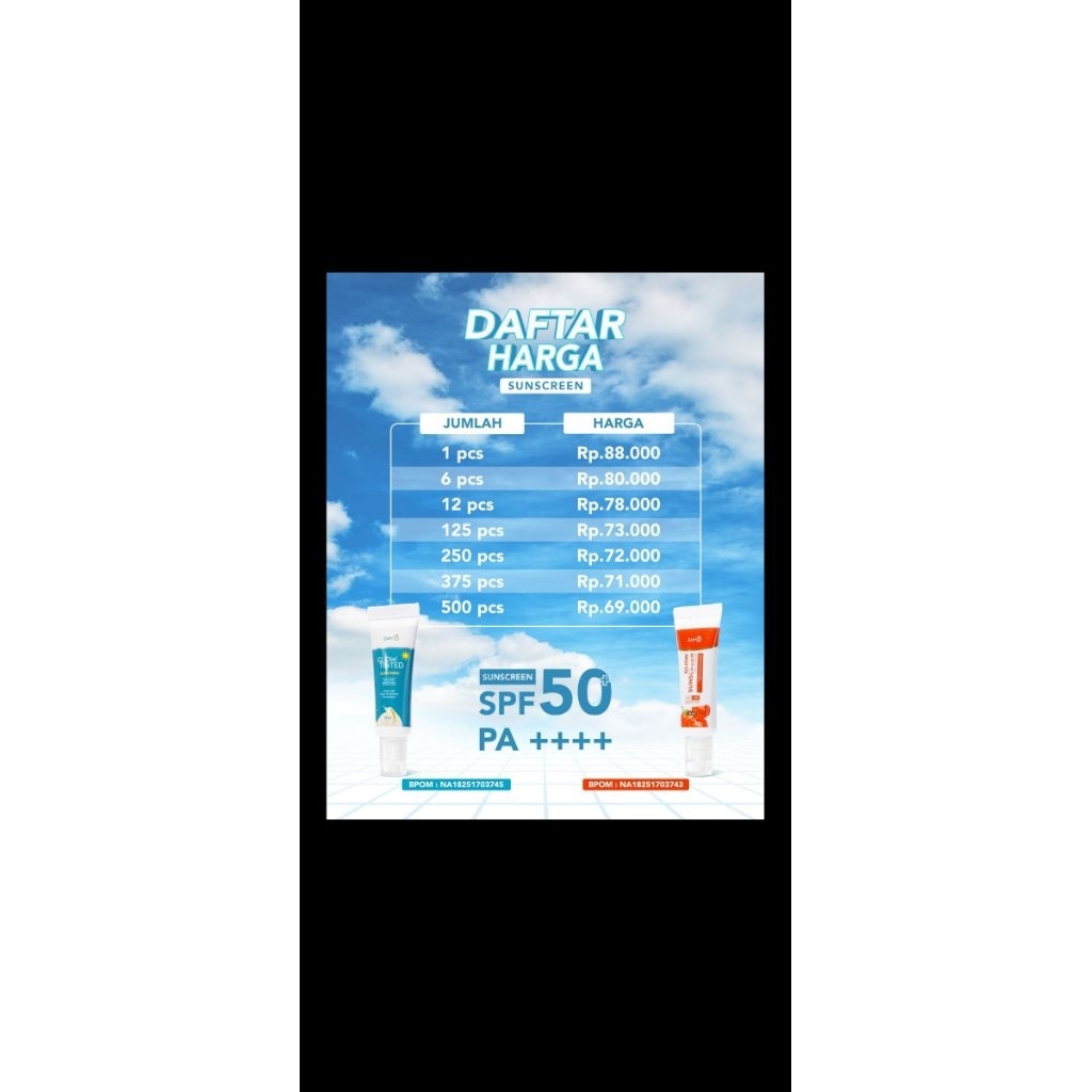 sunscreen zamzamhk skincare zamzam original biru sebotol sunscreen 50spf