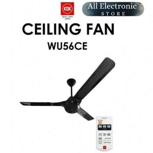 KDK CEILING FAN REMOT KIPAS ANGIN PLAPON DENGAN REMOT 56INCH WU-56CE