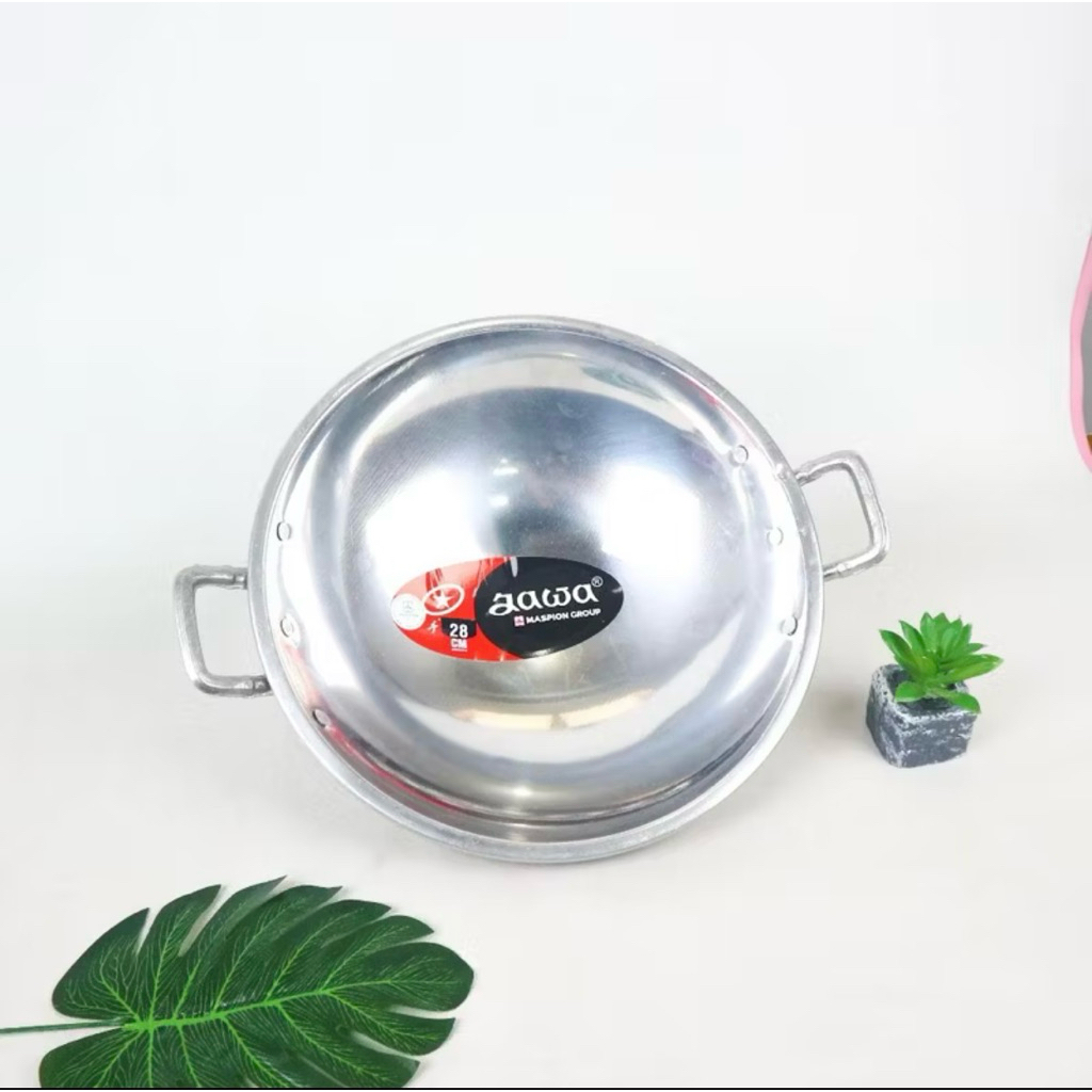 (Free Kardus & Bublewrap) Wajan Alumunium Jawa Ukuran 26-50cm | Penggorengan Jawa Maspion | Wajan Al