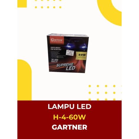 Lampu LED MobilType H4/60W-Gartner (Tidak untuk Mobil Ayla/Agya/Sigra/Calya)
