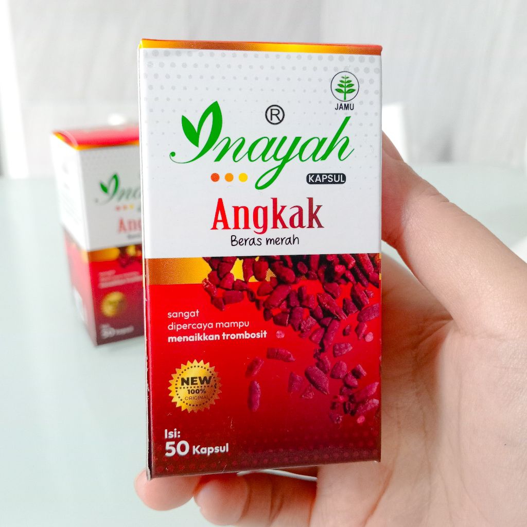 KAPSUL ANGKAK BERAS MERAH HERBAL TIPES DEMAM BERDARAH