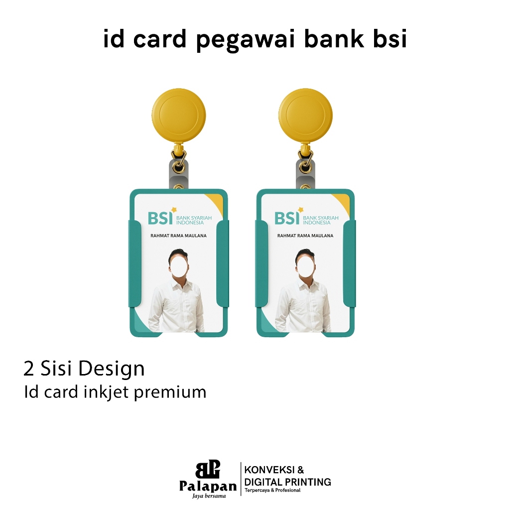 id card bank bsi murah / id card pegawai bsi