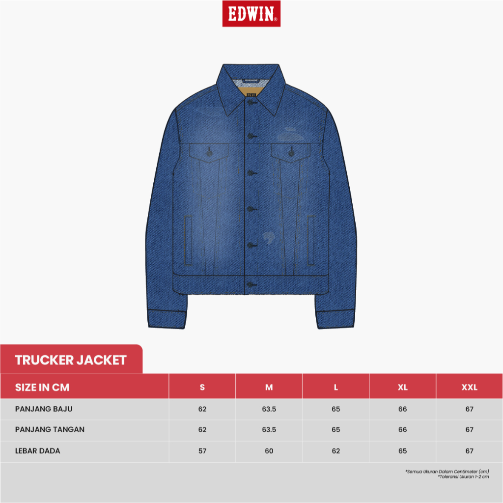 sale EDWIN JEANS - Jacket Denim Trucker Relaxed Fit Black Rinsed