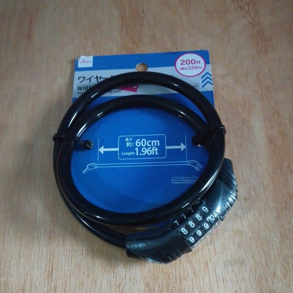 Gembok Daiso / Wire Lock Daiso