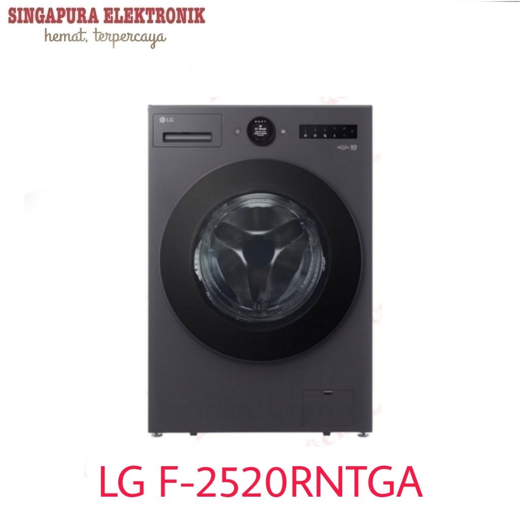 LG Mesin Cuci 1 Tabung Bukaan Depan 20kg F-2520RNTGA