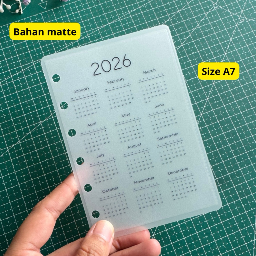 (khusus isian Binder A7) kumpulan perlengkapan A7 binder jurnal atau budgeting