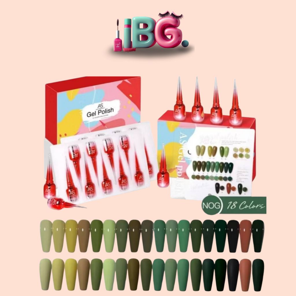 Kutek AS hijau Kutek nail gel AS Nail gel AS NOG hijau Kutek AS hijau Kutek AS coklat