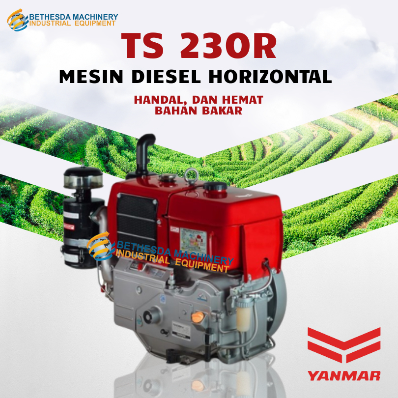 Diesel Yanmar 23 PK Mesin Penggerak 23HP Yanmar TS 230 R-di Radiator